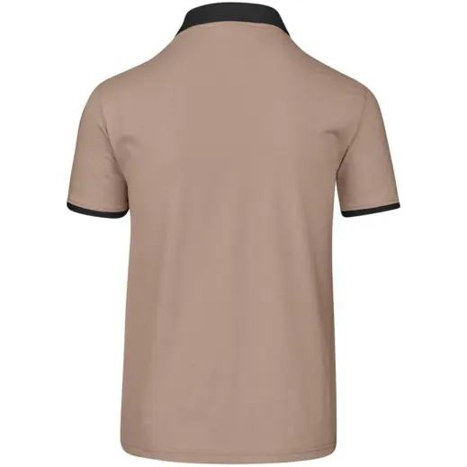 Mens Caliber Golf Shirt Stone Back